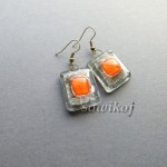 Simply orange on ear