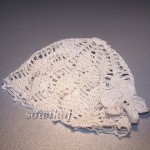 Czapeczka ecru 40cm
