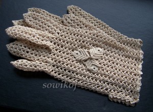 Rękawiczki eleganckie - beż